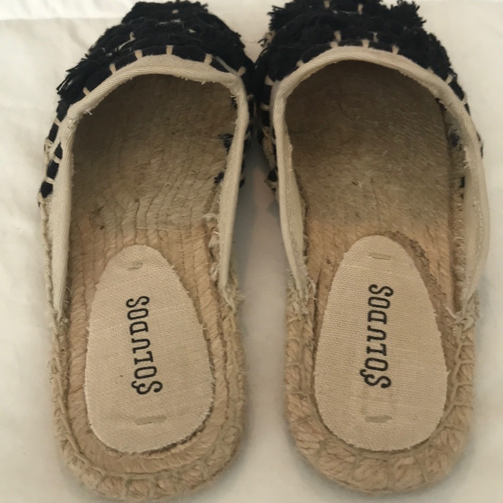 Nwt Soludos Slip On Slides Tassel Summer Shoes 5.5 - image 4